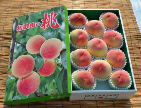 清水白桃(4kg箱　11～14個入り)